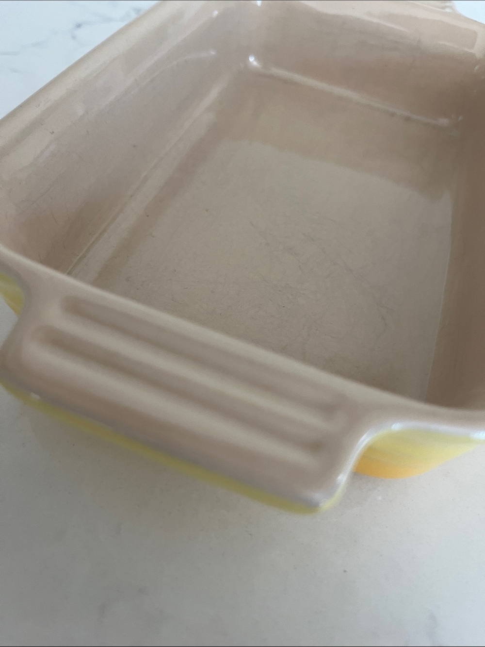 Le Creuset Yellow Ombré Stoneware  Rectangular - Picture 5 of 6